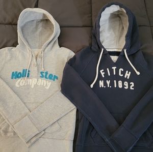 Hollister hoodie medium/ Abercrombie And Fitch hoodie large